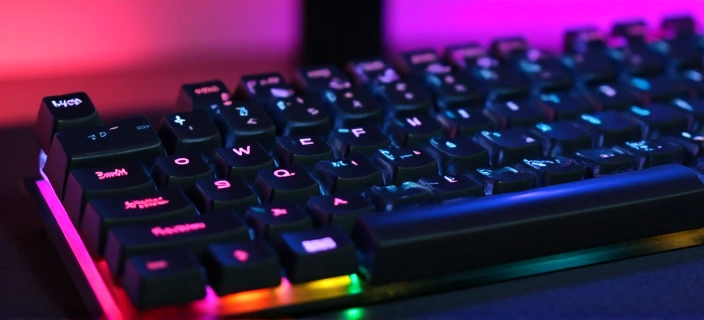 Clavier mécanique gaming avec rétroéclairage RGB